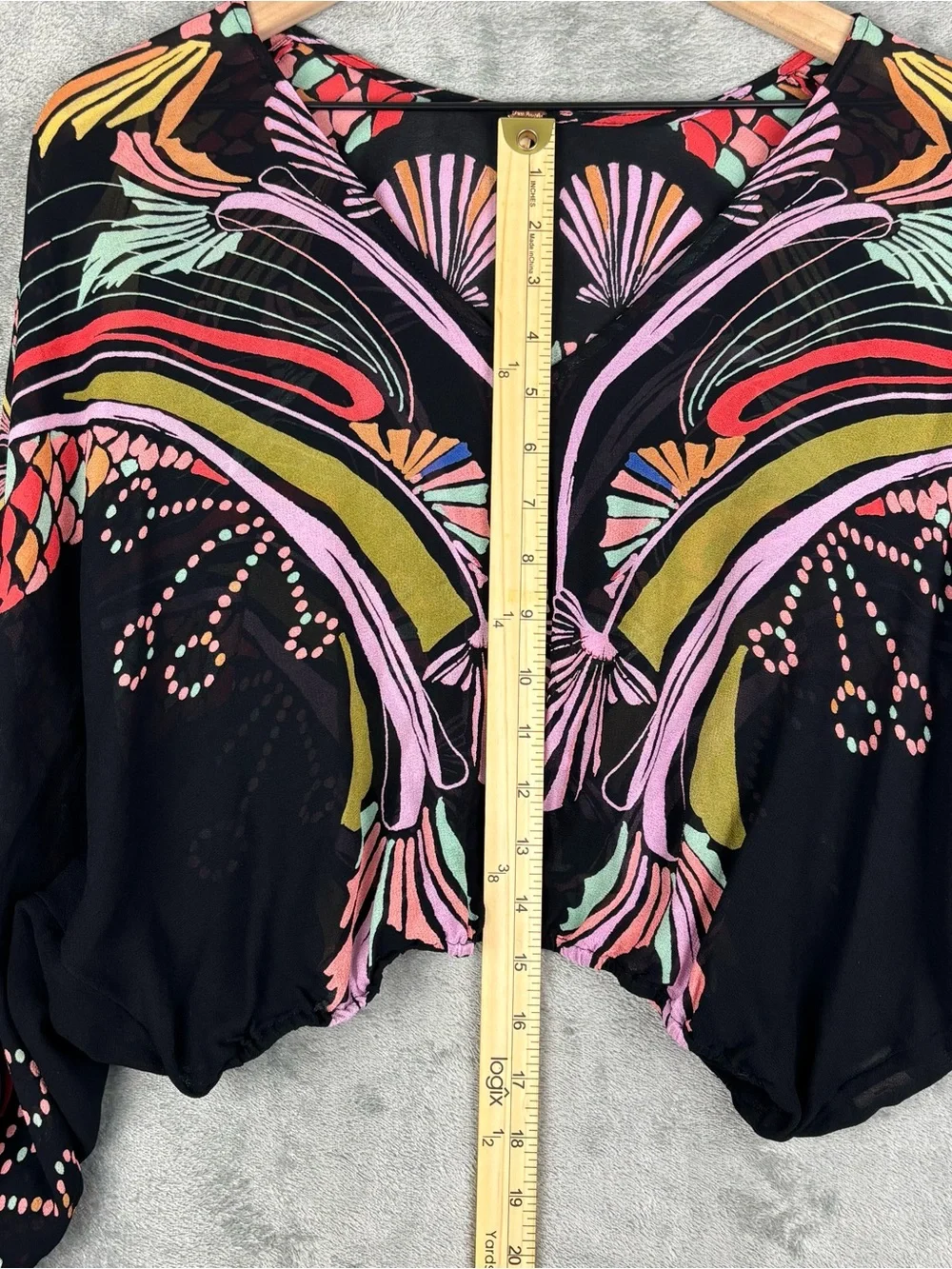 Free People Top Womens XS‎ Black Beneath the Sea